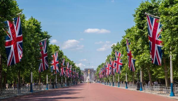 Buckingham Palace and the Mall