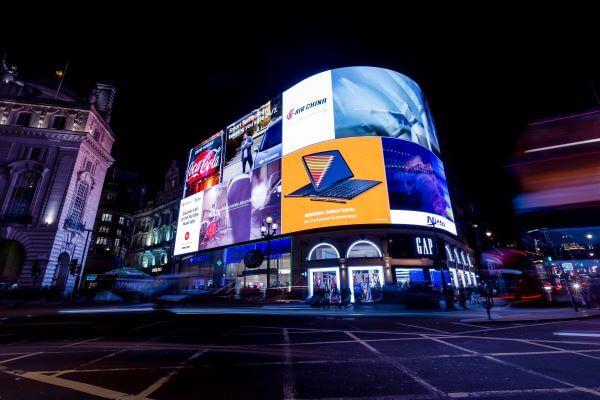Piccadilly Circus at night