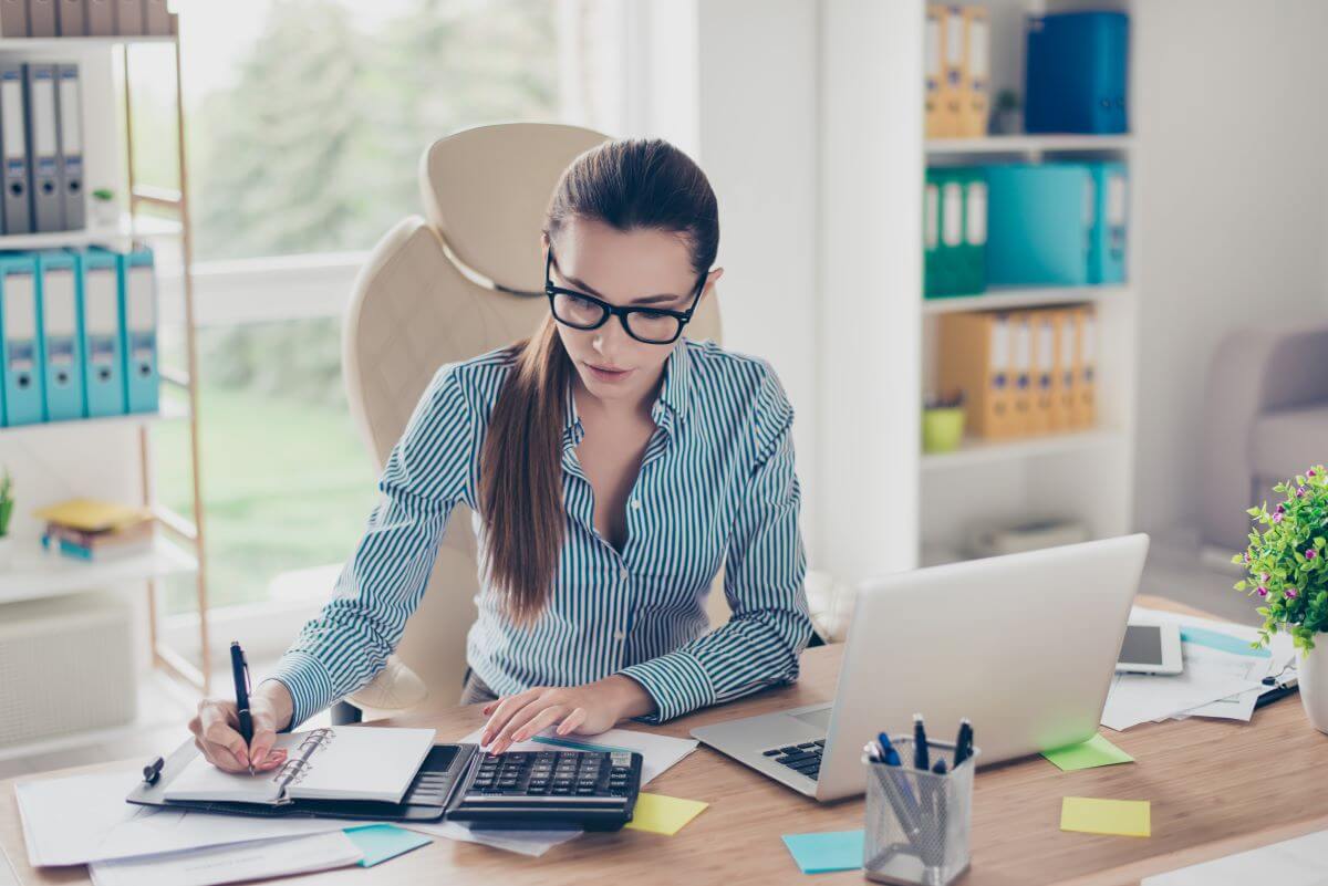 female accountant in travel industry