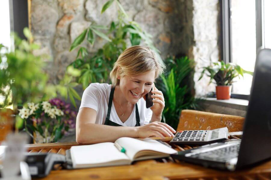 business owner with a good relationship with supplier