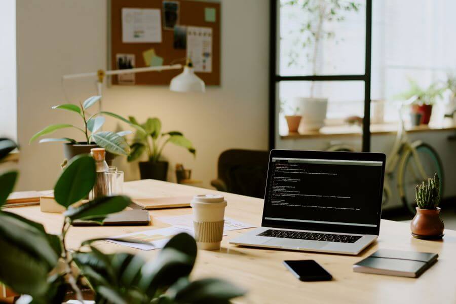 office with biophillic design