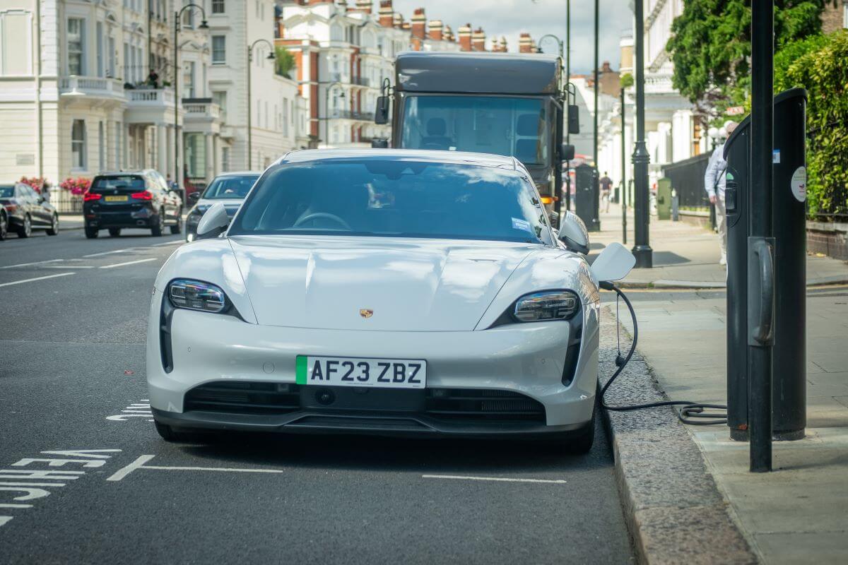 electric porchse car charging in London