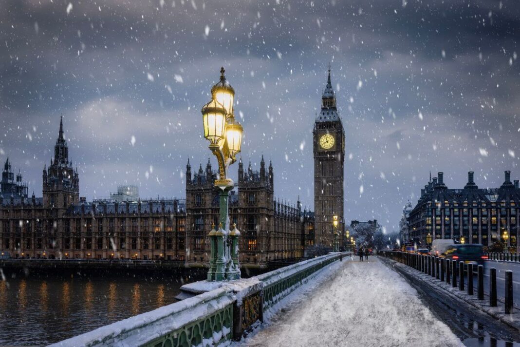 snow and ice in london