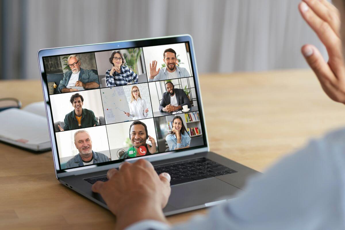 remote workers over zoom