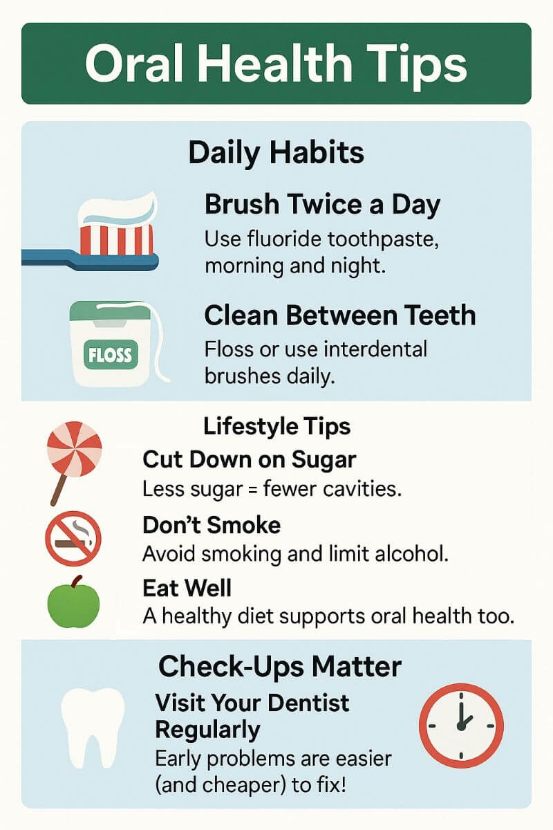 How City Professionals Balance Wellness and Work Demands 3 Infographic with daily dental health tips