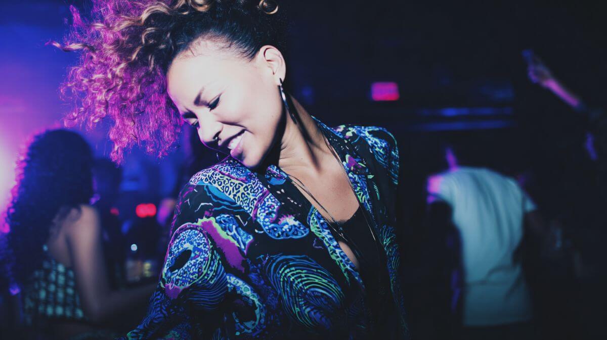 woman dancing in a club