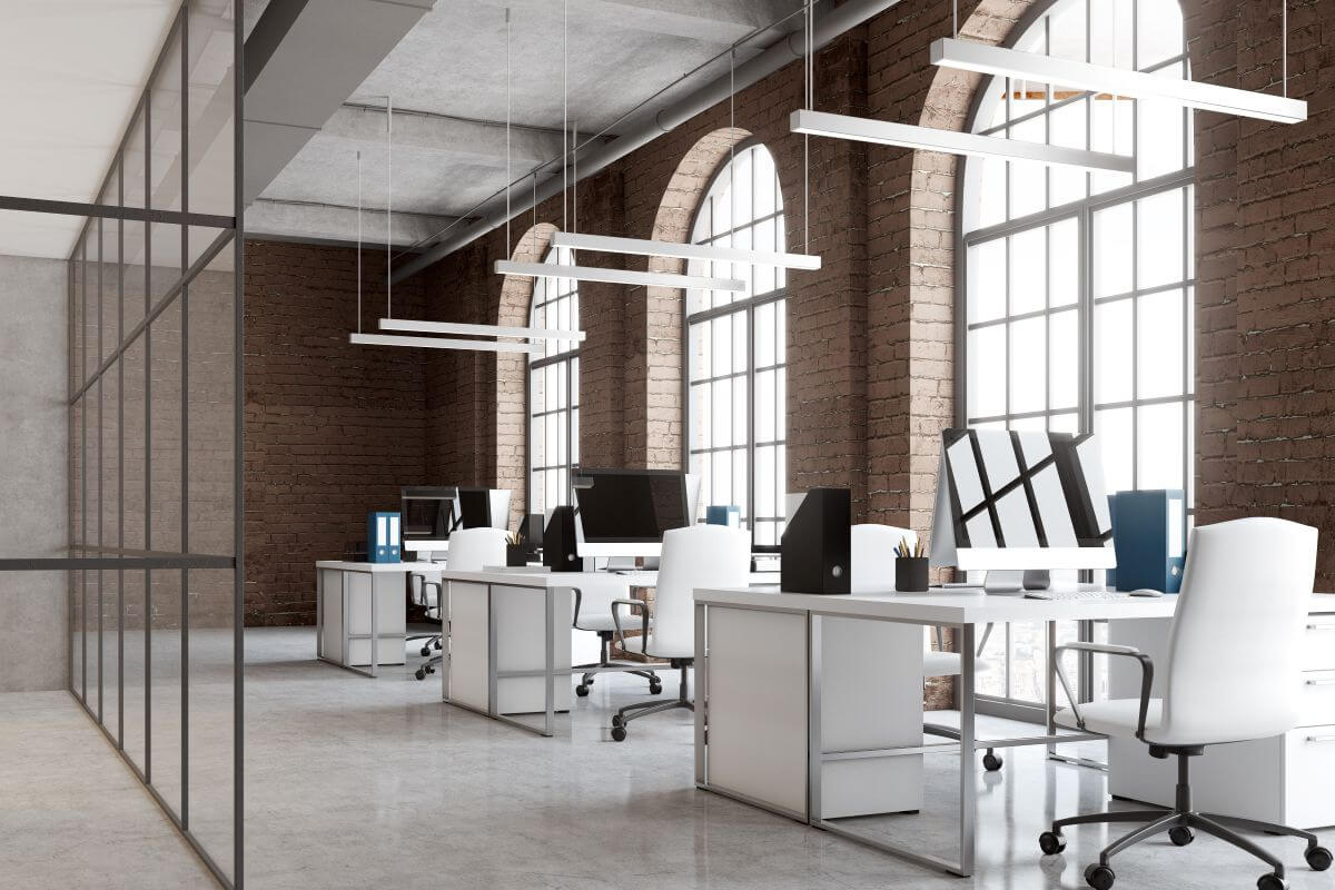 How the Right Lighting Can Transform Your Office Environment 2 office lighting above desks